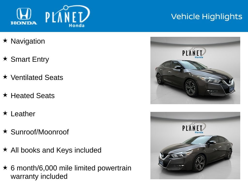 Used 2016 Nissan Maxima Platinum FWD image 4