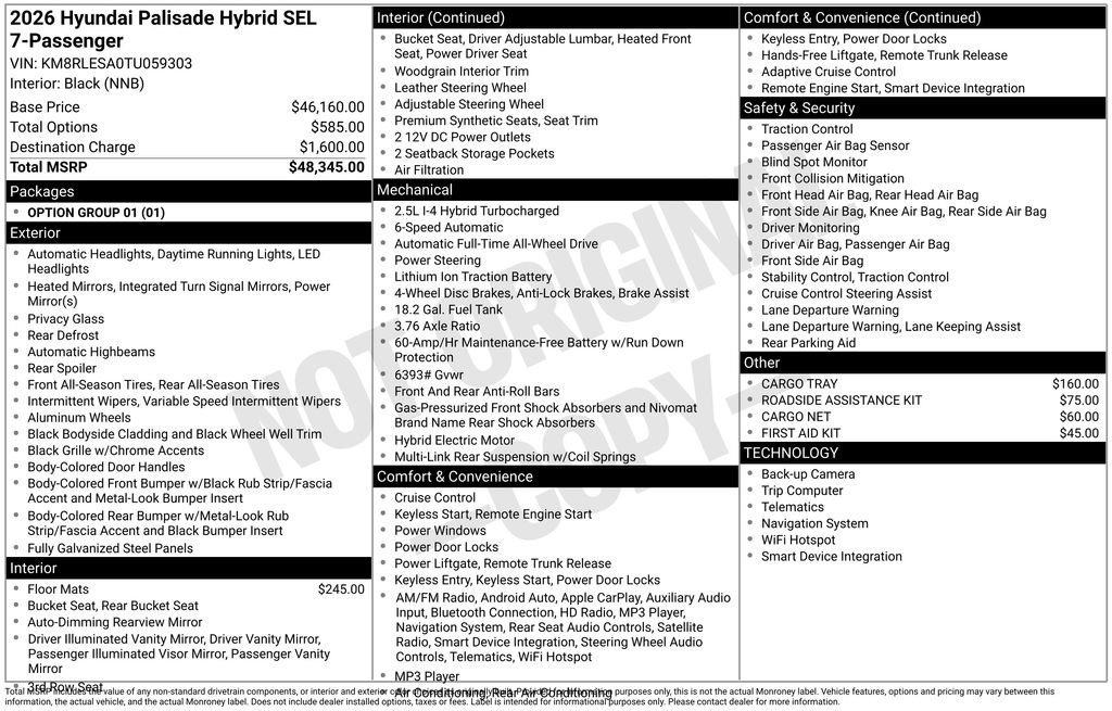 New 2026 Hyundai Palisade SEL image 18