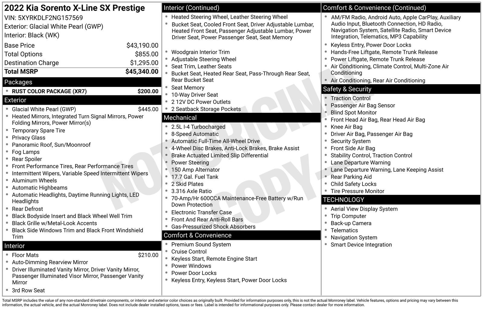 Used 2022 Kia Sorento SX Prestige w/ Rust Color Package image 40