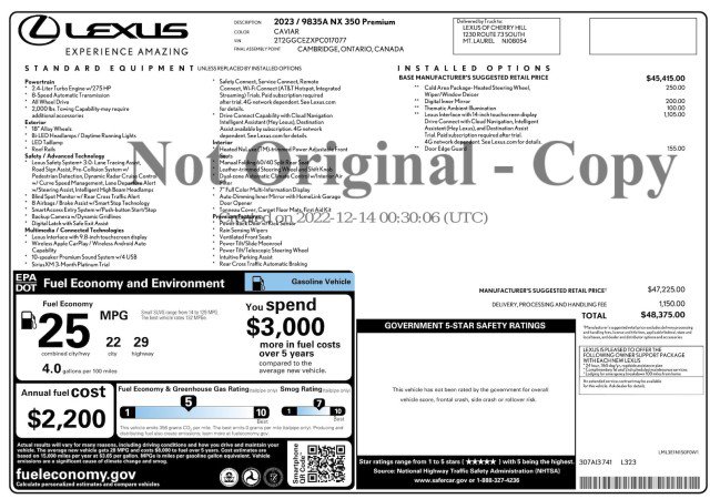 Used 2023 Lexus NX 350 AWD w/ Premium Package image 50