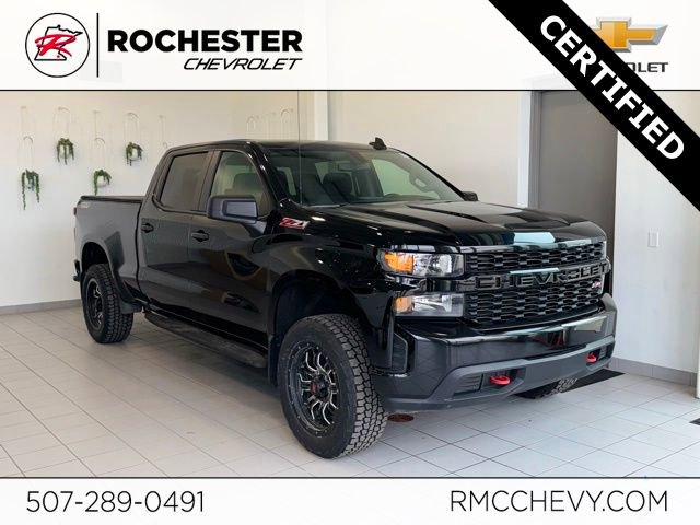 Certified 2022 Chevrolet Silverado 1500 Custom Trail Boss w/ Midnight Edition AWD/4WD image 1