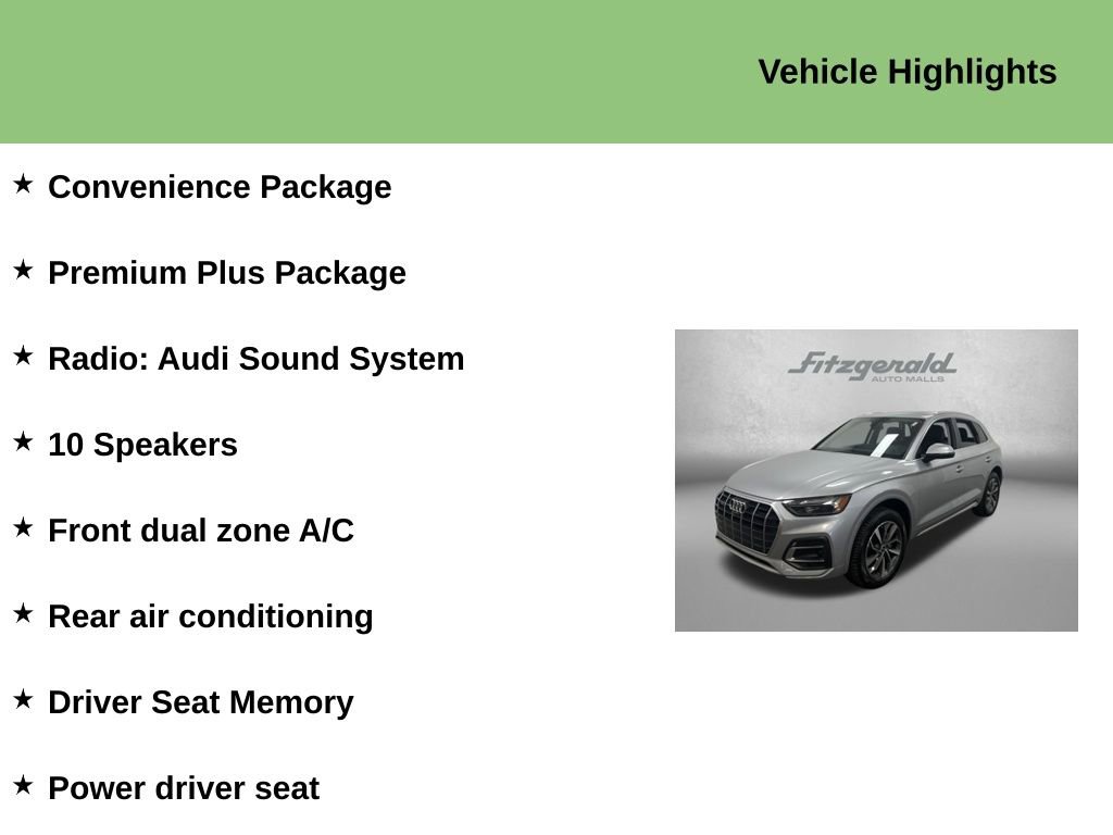 Used 2021 Audi Q5 2.0T Premium Plus w/ Premium Plus Package image 9