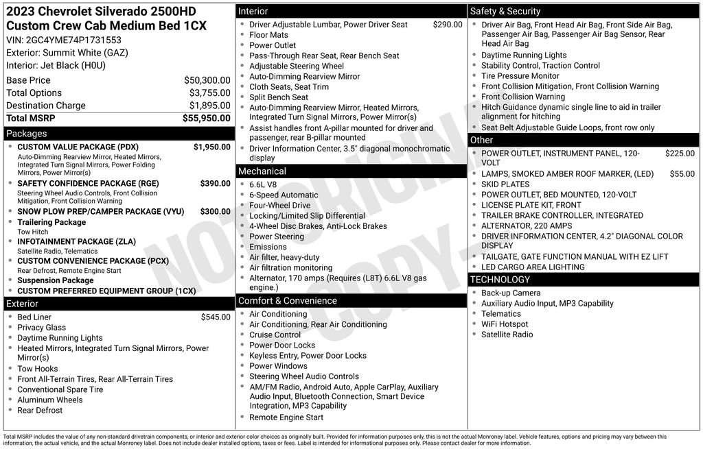 Used 2023 Chevrolet Silverado 2500 Custom w/ Custom Value Package image 18