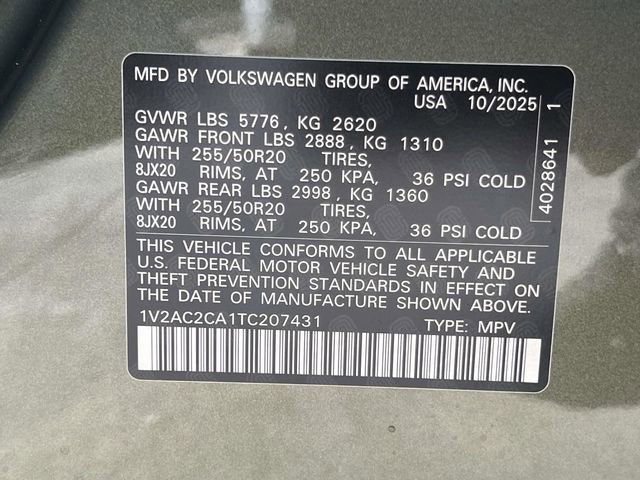 New 2026 Volkswagen Atlas Cross Sport SEL R-Line image 25