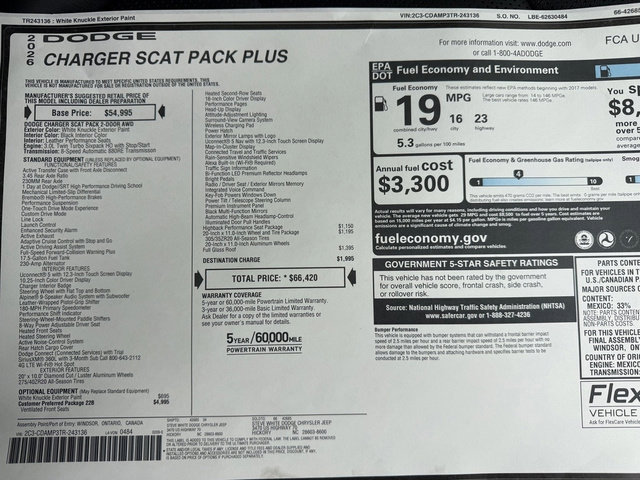 New 2026 Dodge Charger Scat Pack AWD/4WD image 33