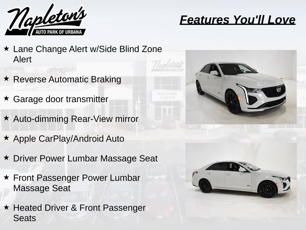 Used 2021 Cadillac CT4 V w/ Technology Package AWD/4WD image 33