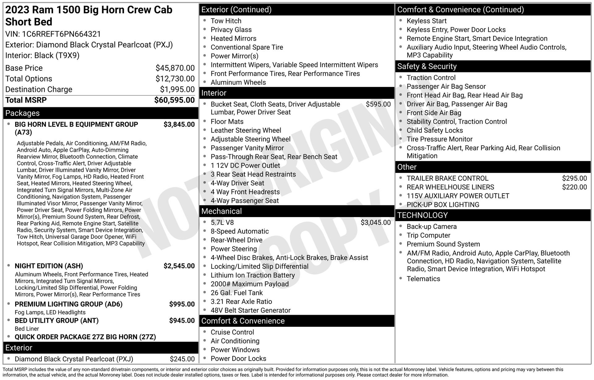 Used 2023 RAM 1500 Big Horn RWD image 44