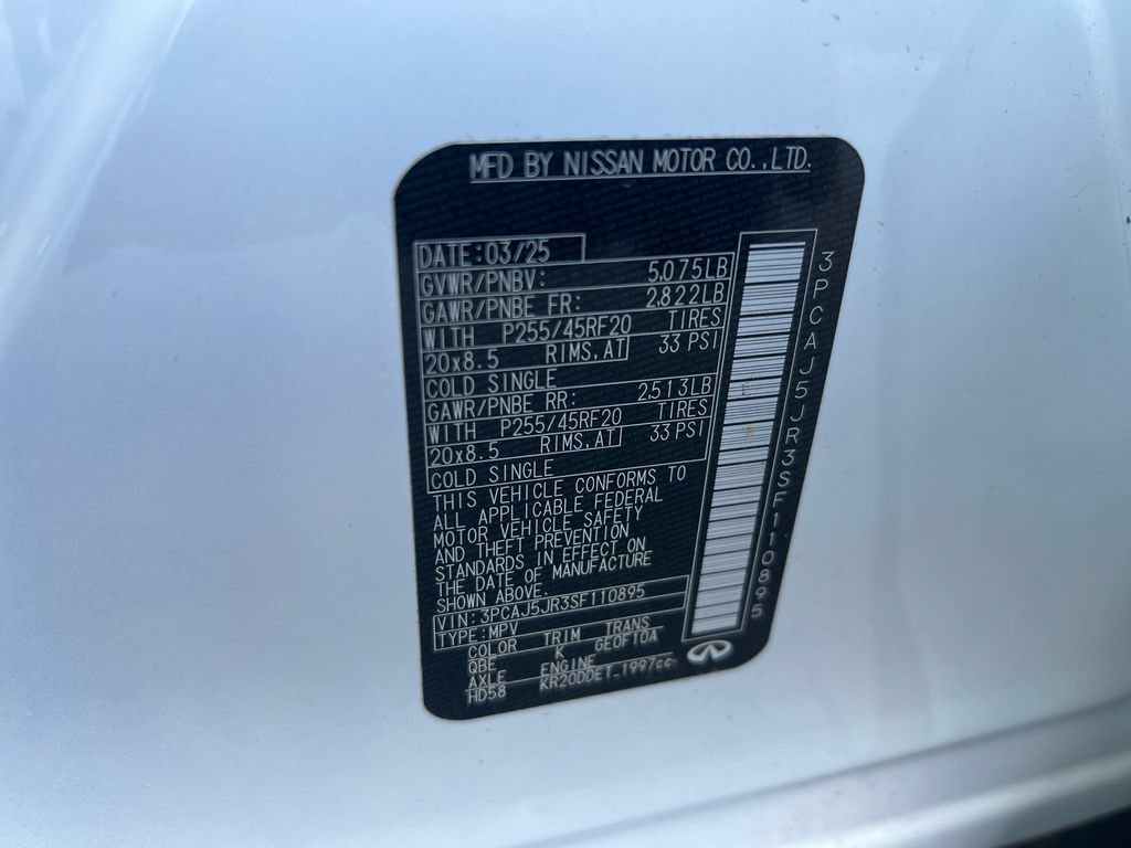 Certified 2025 INFINITI QX55 Luxe w/ Cargo Package AWD/4WD image 35