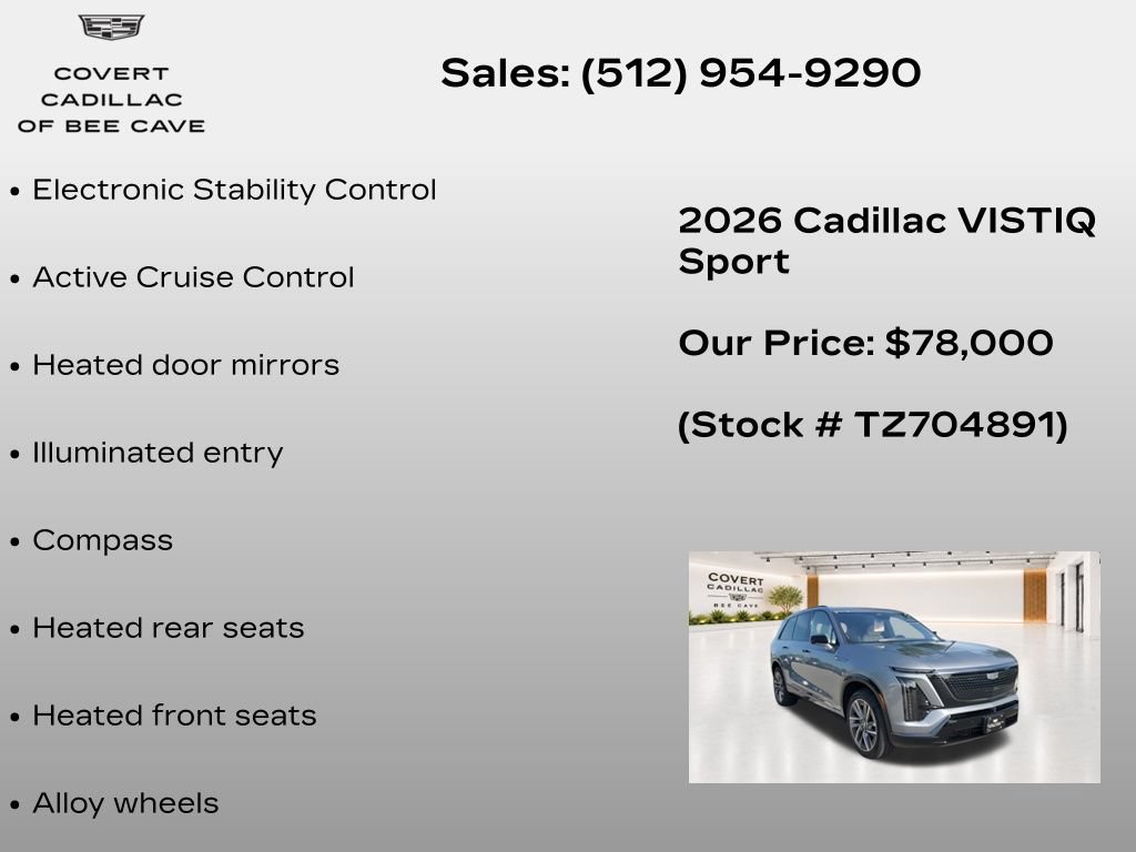 New 2026 Cadillac Vistiq Sport AWD/4WD image 14