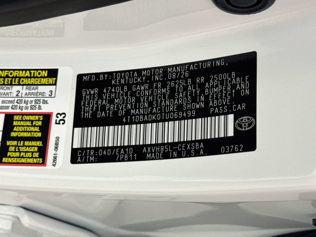 New 2026 Toyota Camry SE AWD/4WD image 22