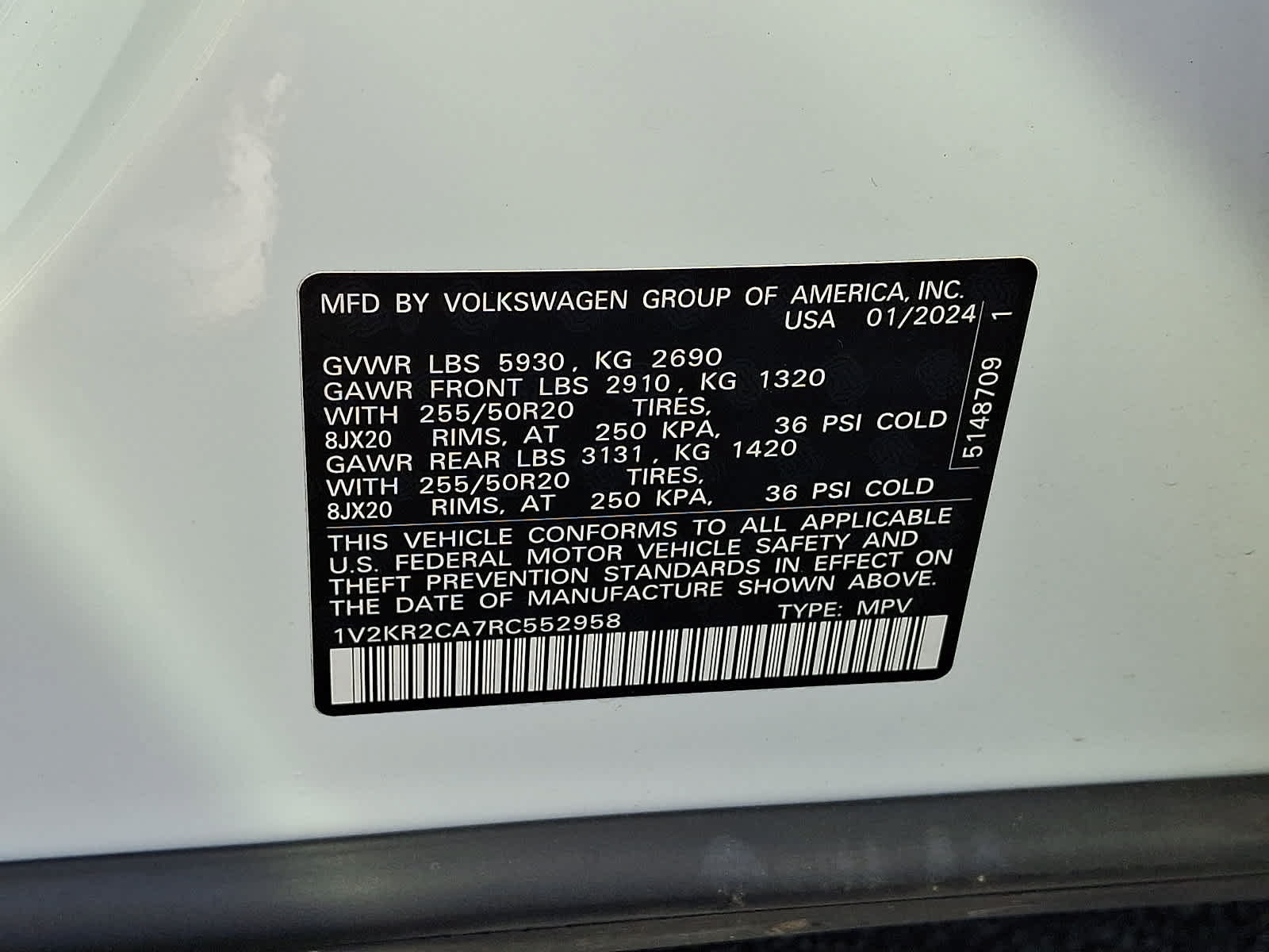 Used 2024 Volkswagen Atlas SE AWD/4WD image 31