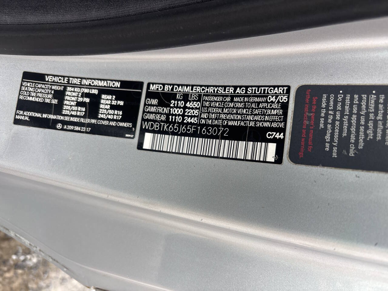 Used 2005 Mercedes-Benz CLK 320 Cabriolet image 18