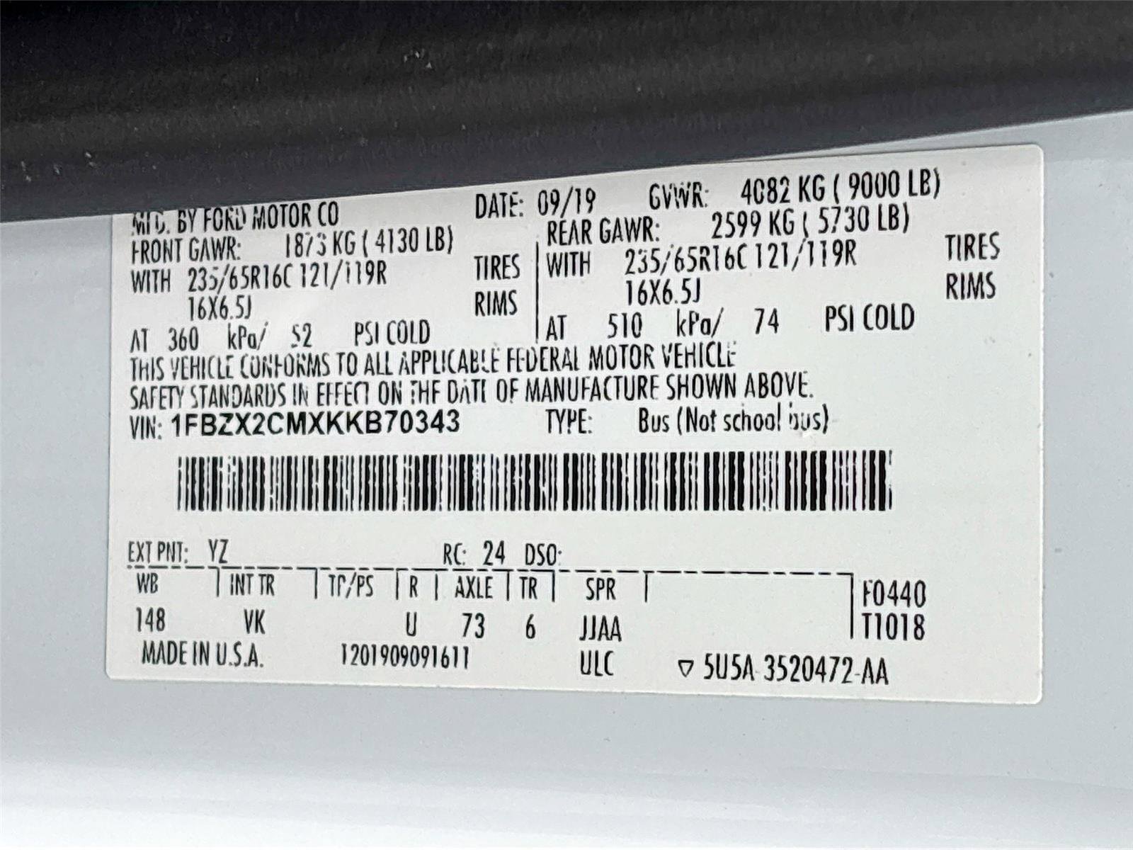 Used 2019 Ford Transit 350 XL image 31