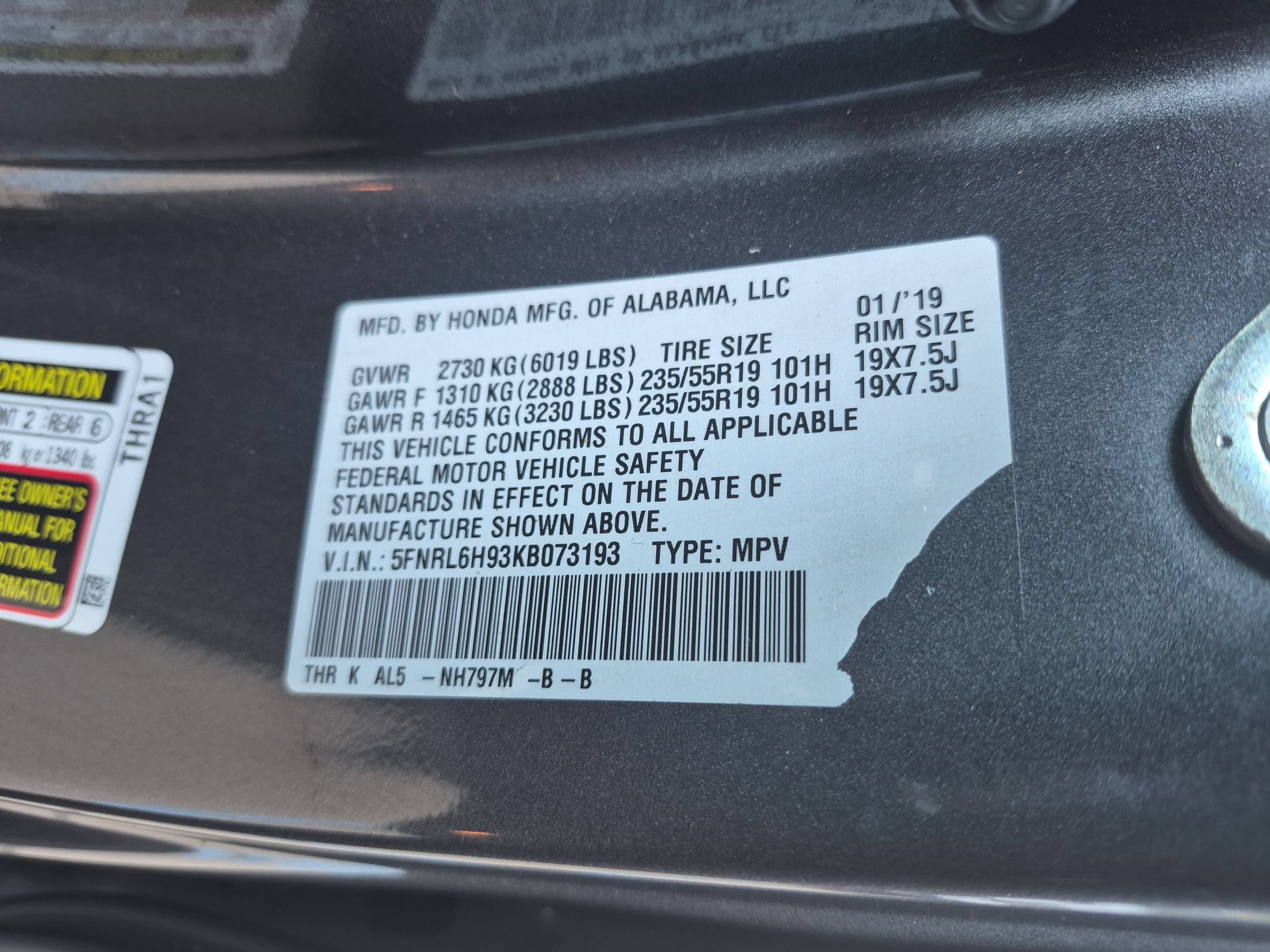 Used 2019 Honda Odyssey Elite image 38