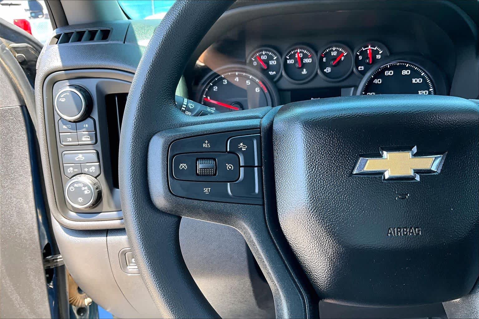 Used 2024 Chevrolet Silverado 1500 Custom w/ Turbomax Blackout Package AWD/4WD image 24