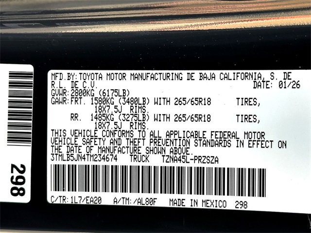 New 2026 Toyota Tacoma TRD Sport image 25