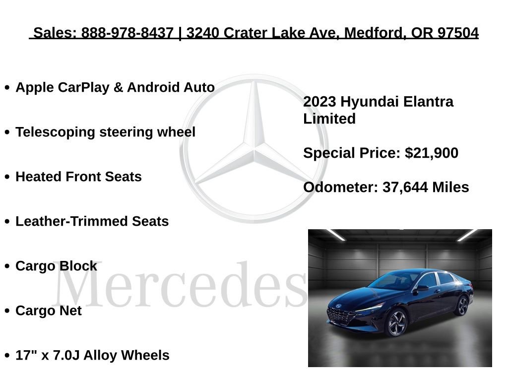 Used 2023 Hyundai Elantra Limited w/ Cargo Package image 10