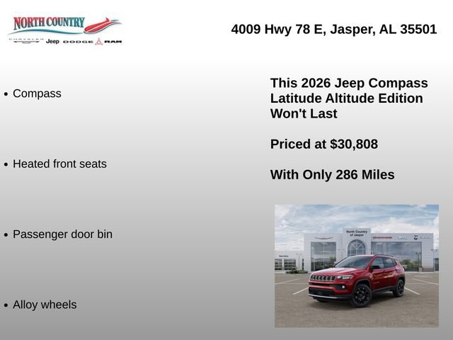 New 2026 Jeep Compass Latitude AWD/4WD image 16