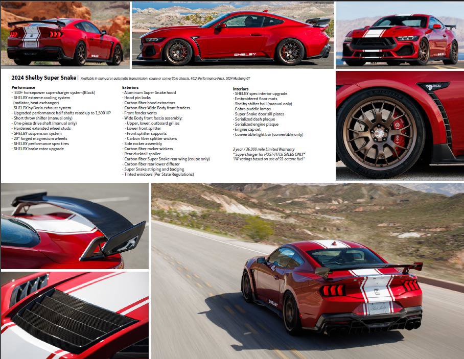 New 2024 Ford Mustang GT Premium w/ GT Performance Package image 9