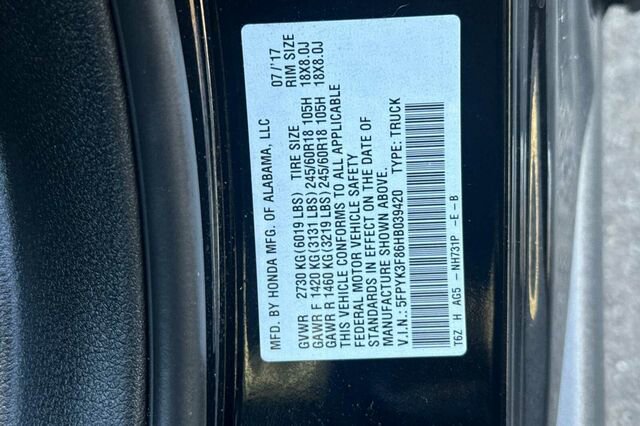 Used 2017 Honda Ridgeline Black Edition image 28