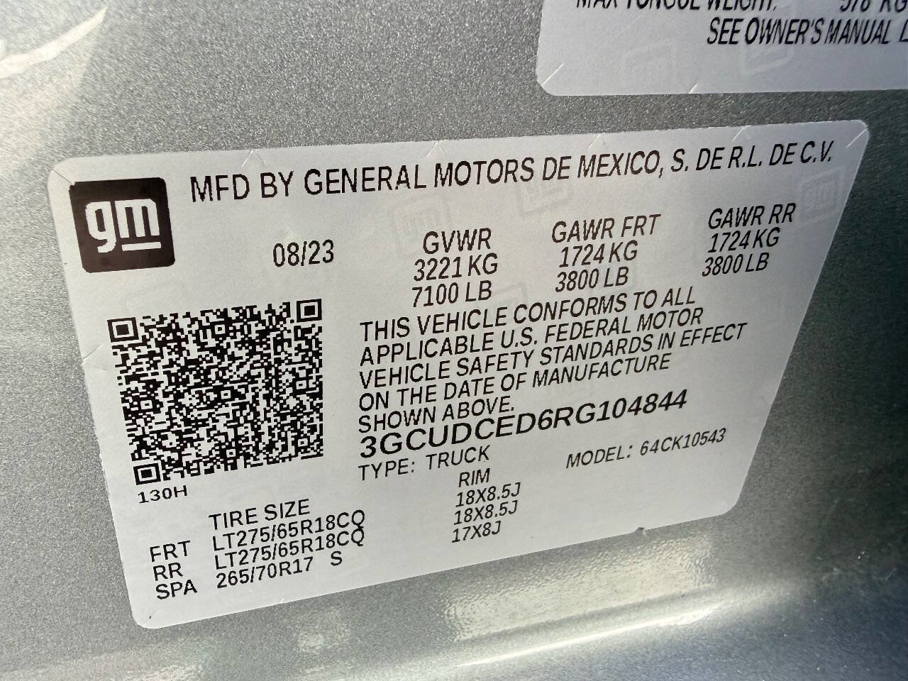 Used 2024 Chevrolet Silverado 1500 Custom Trail Boss image 41