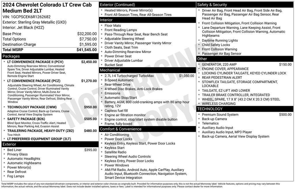 Used 2024 Chevrolet Colorado LT w/ LT Convenience Package II image 6