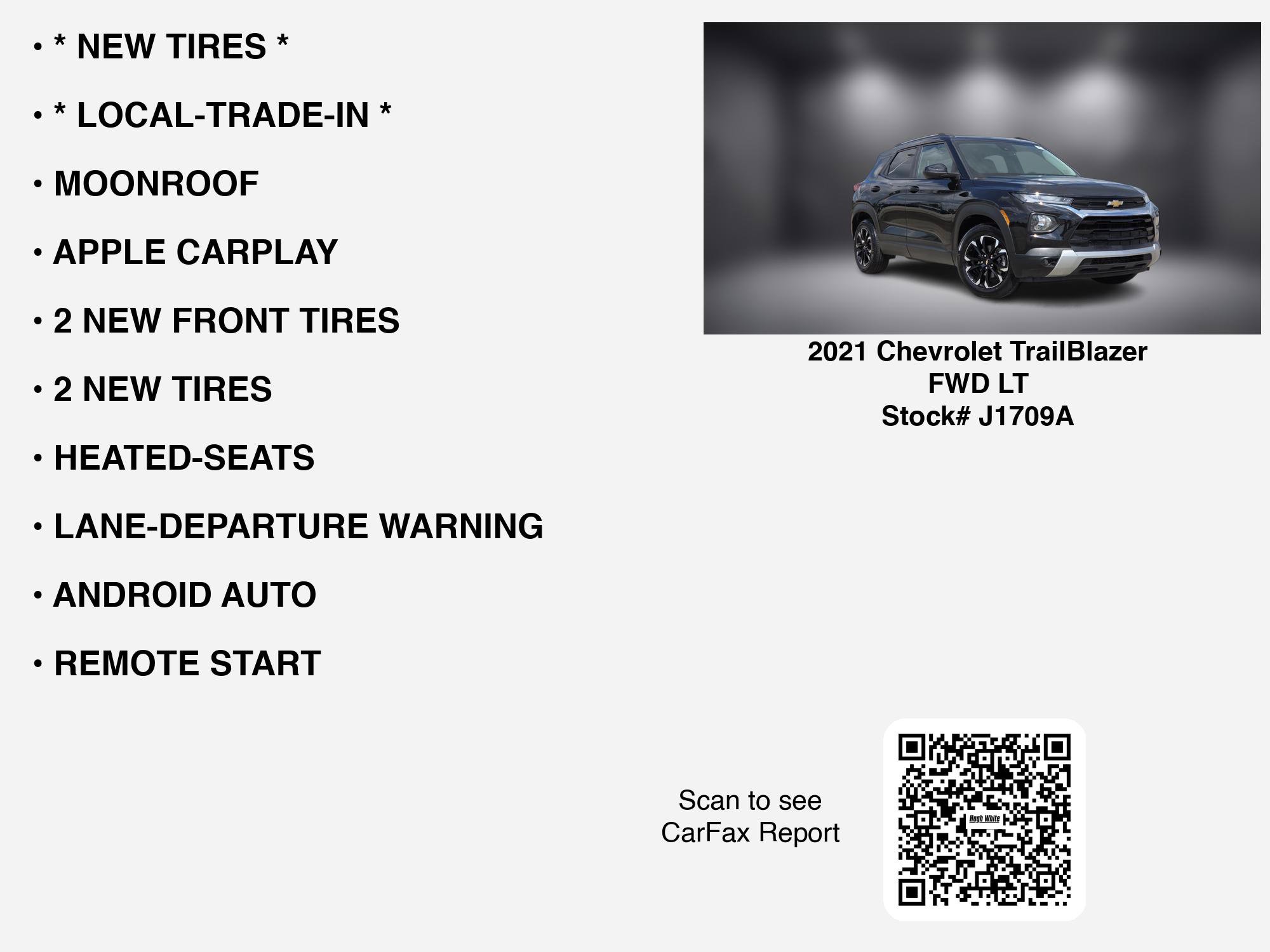 Used 2021 Chevrolet TrailBlazer LT w/ Sun and Liftgate Package FWD image 35