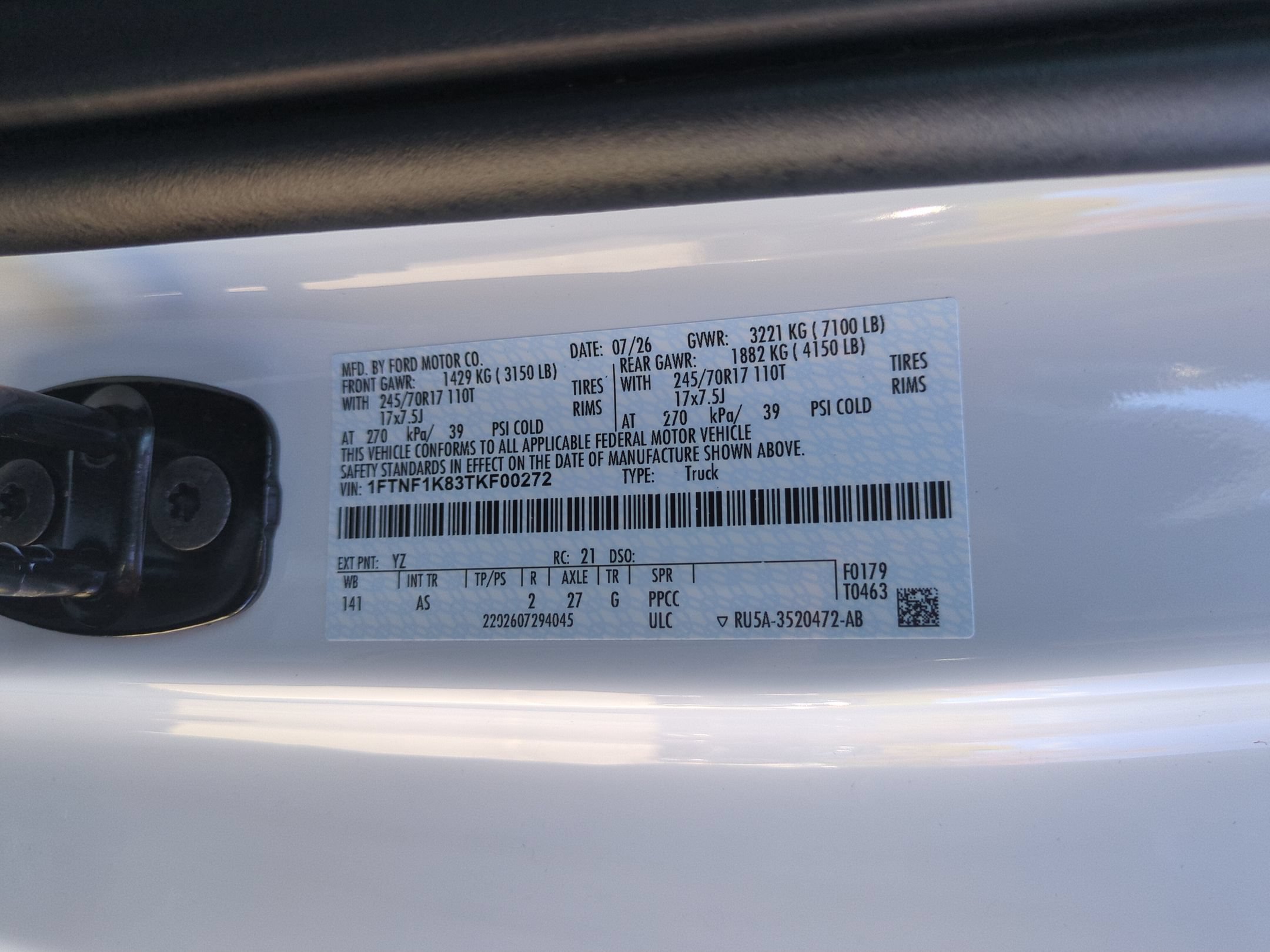 New 2026 Ford F150 XL w/ Equipment Group 103A High RWD image 29