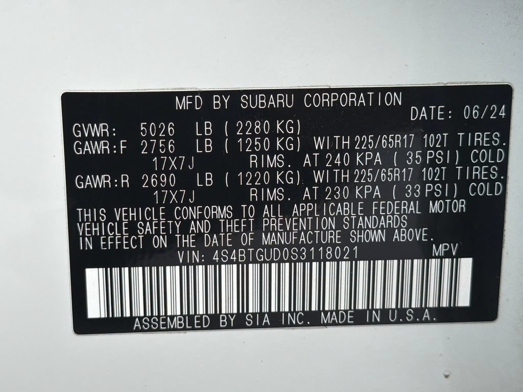Certified 2025 Subaru Outback Wilderness AWD/4WD image 53