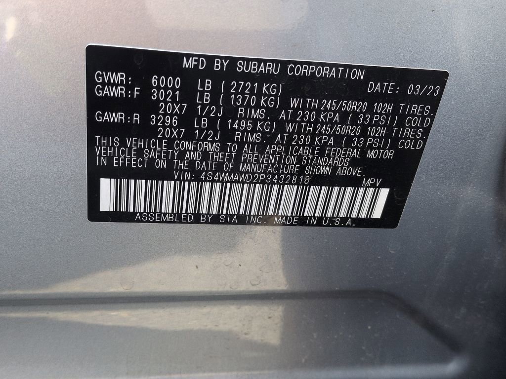 Used 2023 Subaru Ascent Touring AWD/4WD image 2