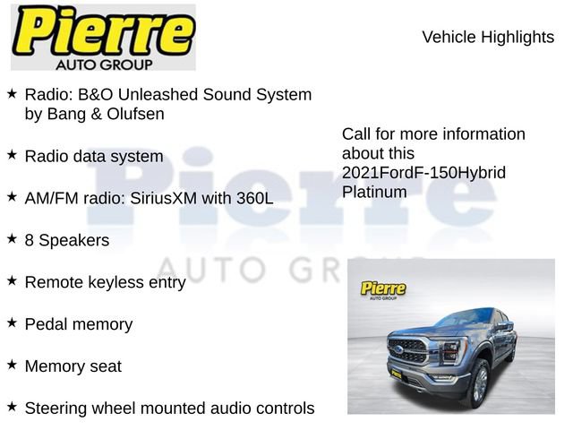 Used 2021 Ford F150 Platinum w/ Equipment Group 701A High image 16