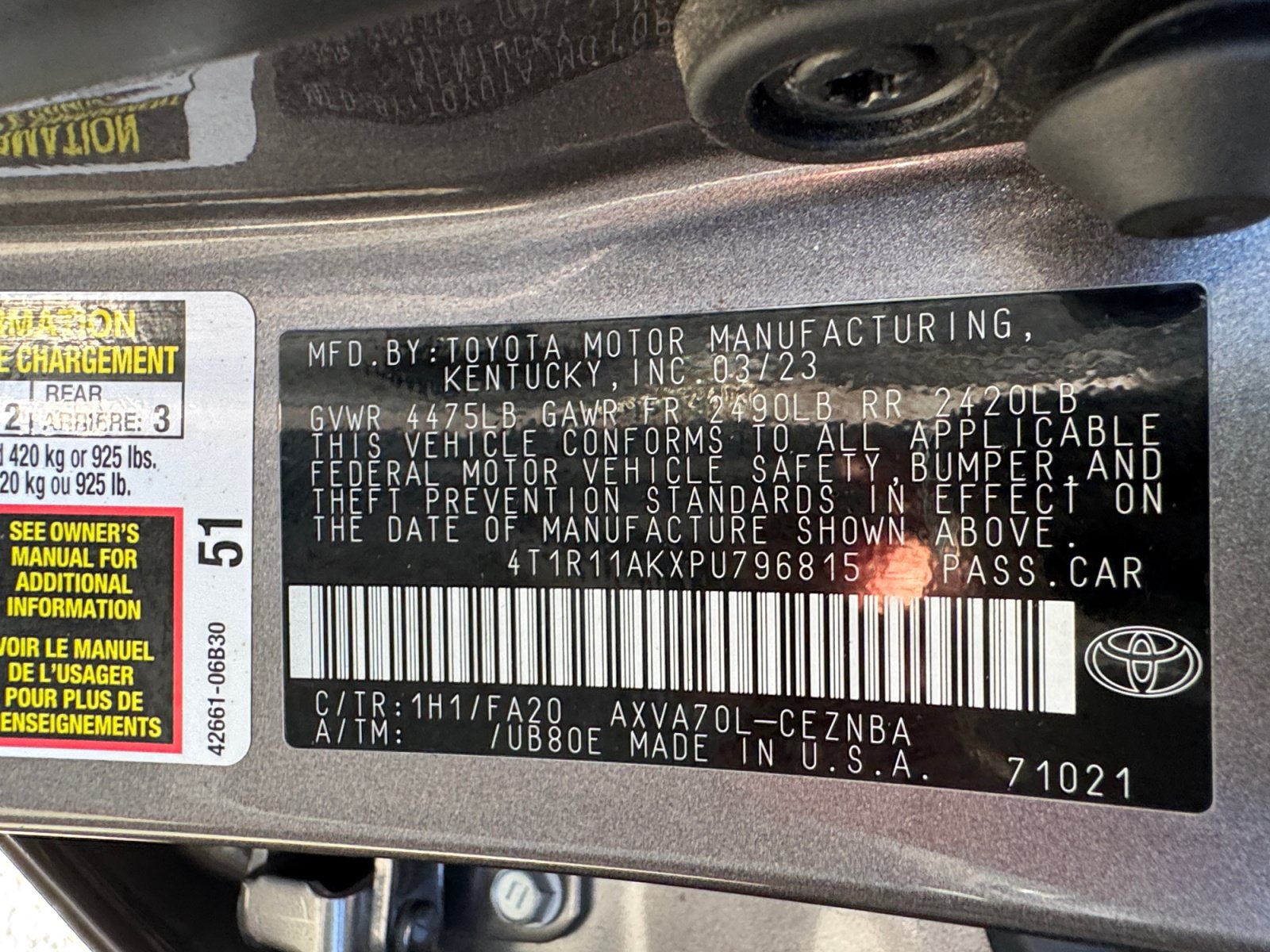 Used 2023 Toyota Camry LE w/ Convenience Package FWD image 18