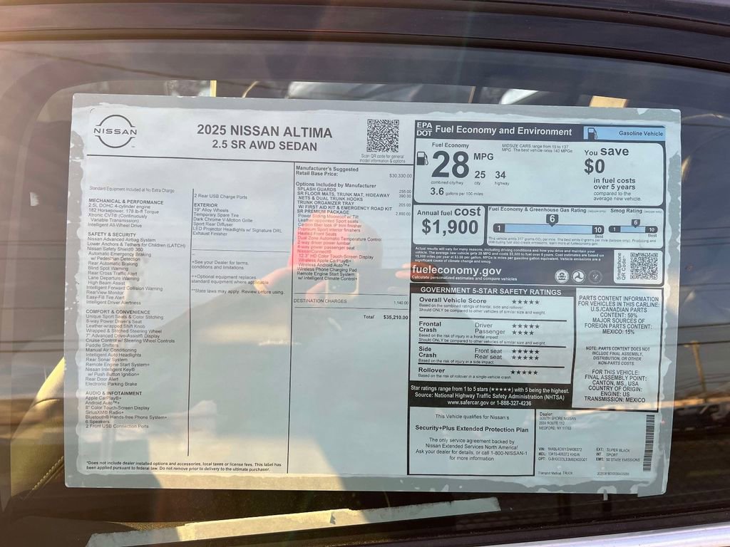 New 2025 Nissan Altima 2.5 SR w/ SR Premium Package AWD/4WD image 39