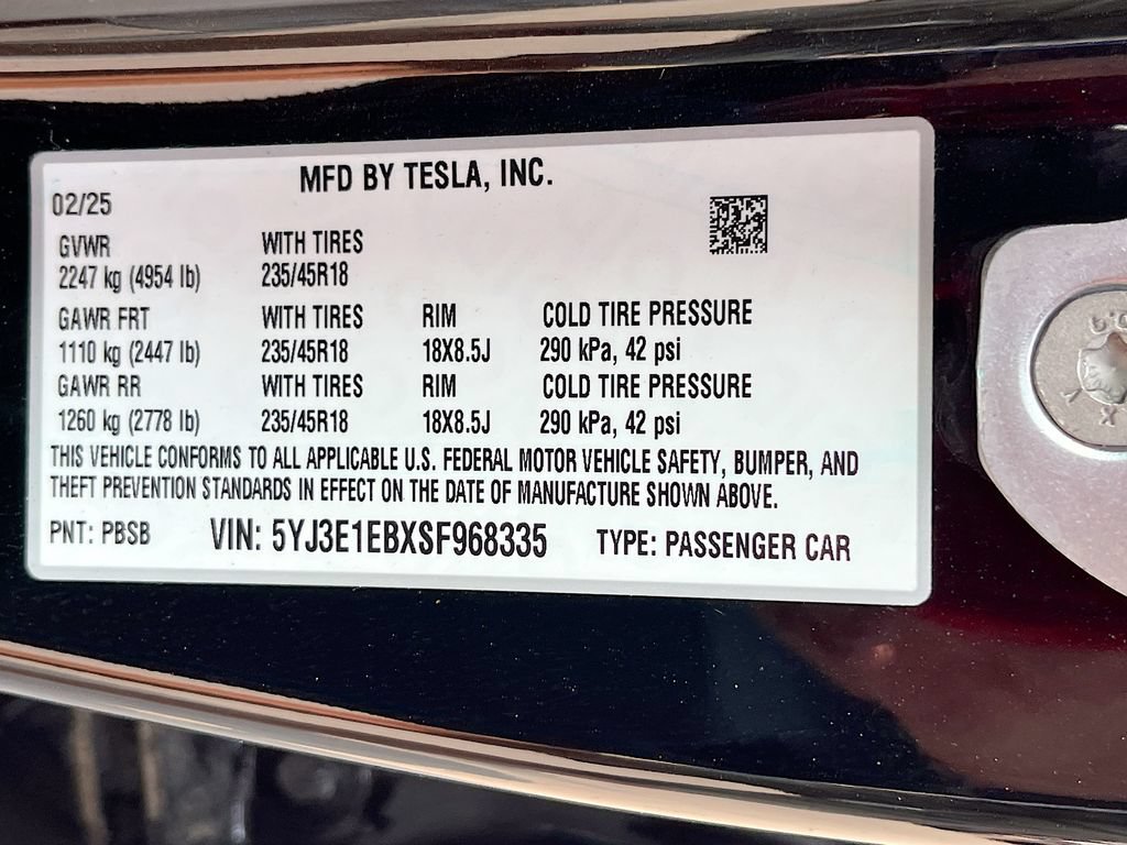 Used 2025 Tesla Model 3 Long Range AWD/4WD image 33