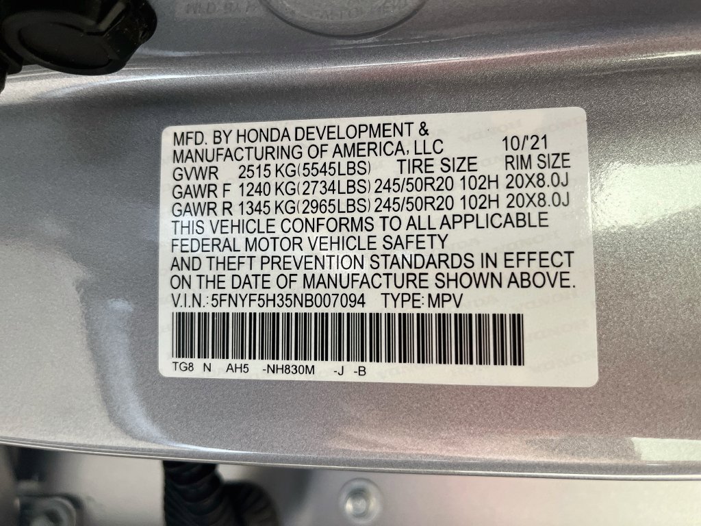 Used 2022 Honda Pilot Sport image 32