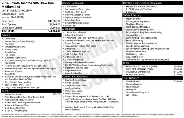New 2026 Toyota Tacoma SR5 image 7