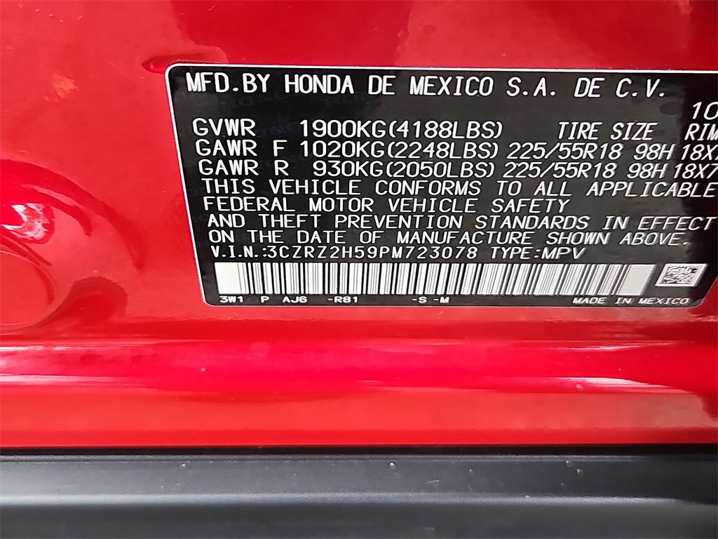 Certified 2023 Honda HR-V Sport image 6