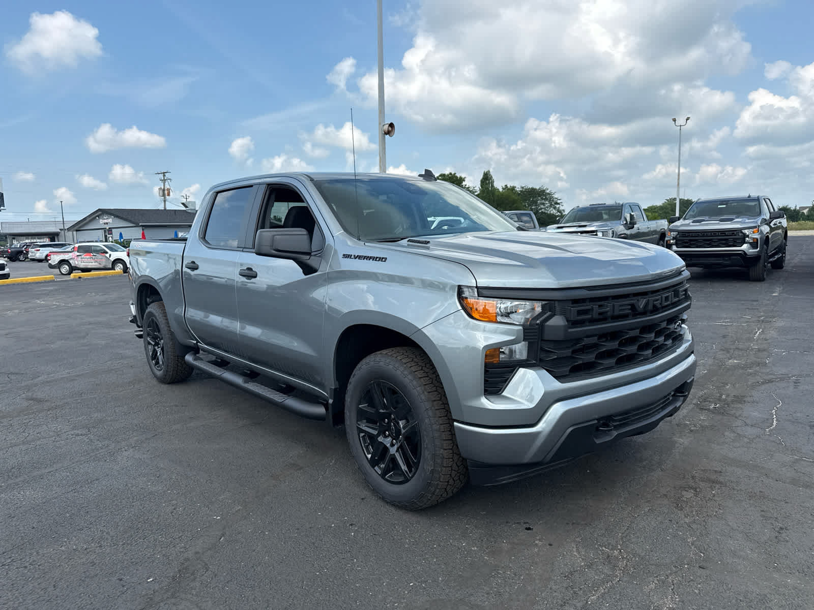 New 2026 Chevrolet Silverado 1500 Custom w/ Turbomax Blackout Package AWD/4WD image 7