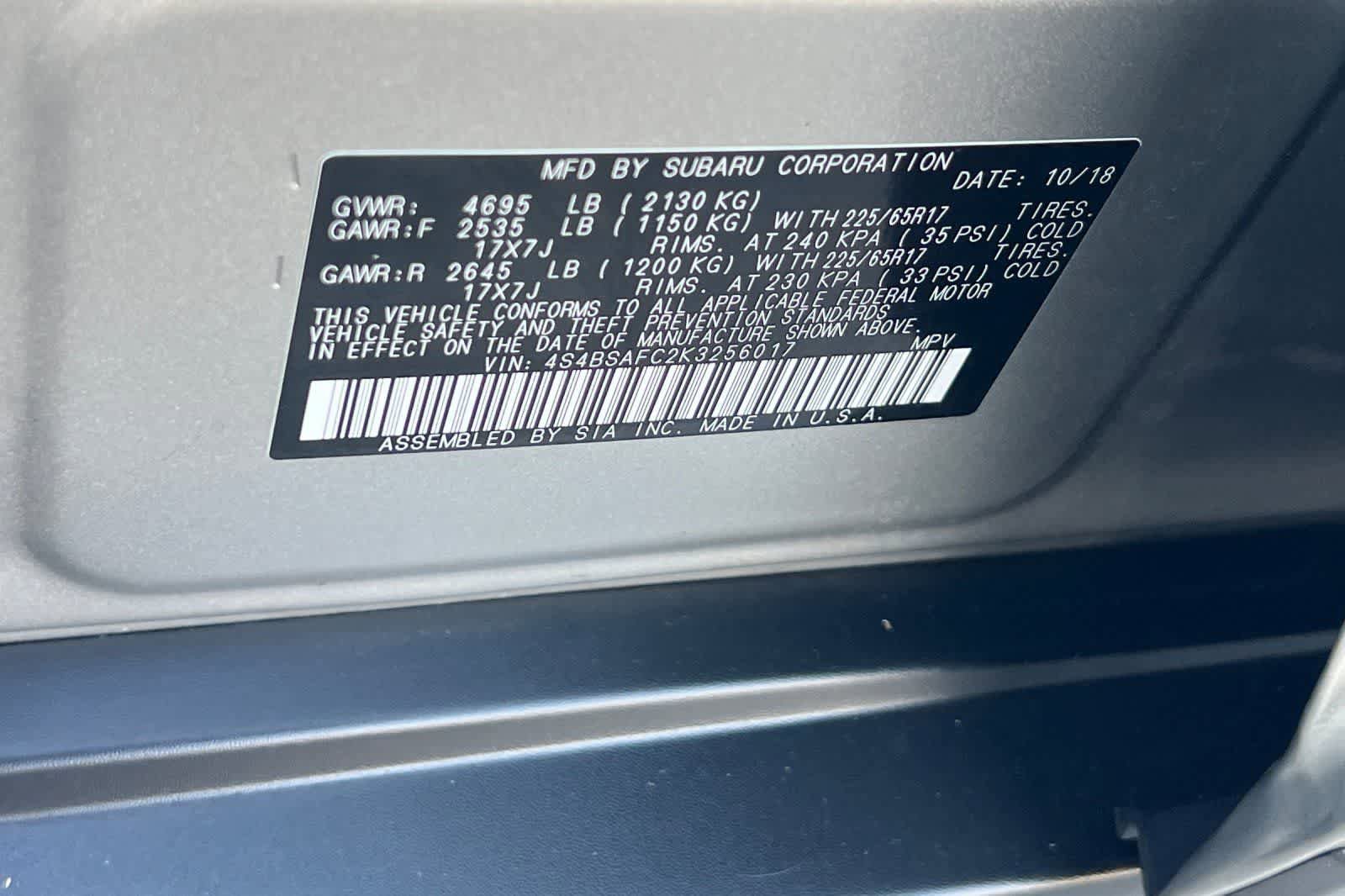Used 2019 Subaru Outback 2.5i Premium AWD/4WD image 28