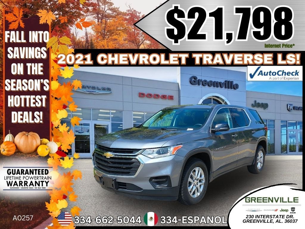 Used 2021 Chevrolet Traverse LS