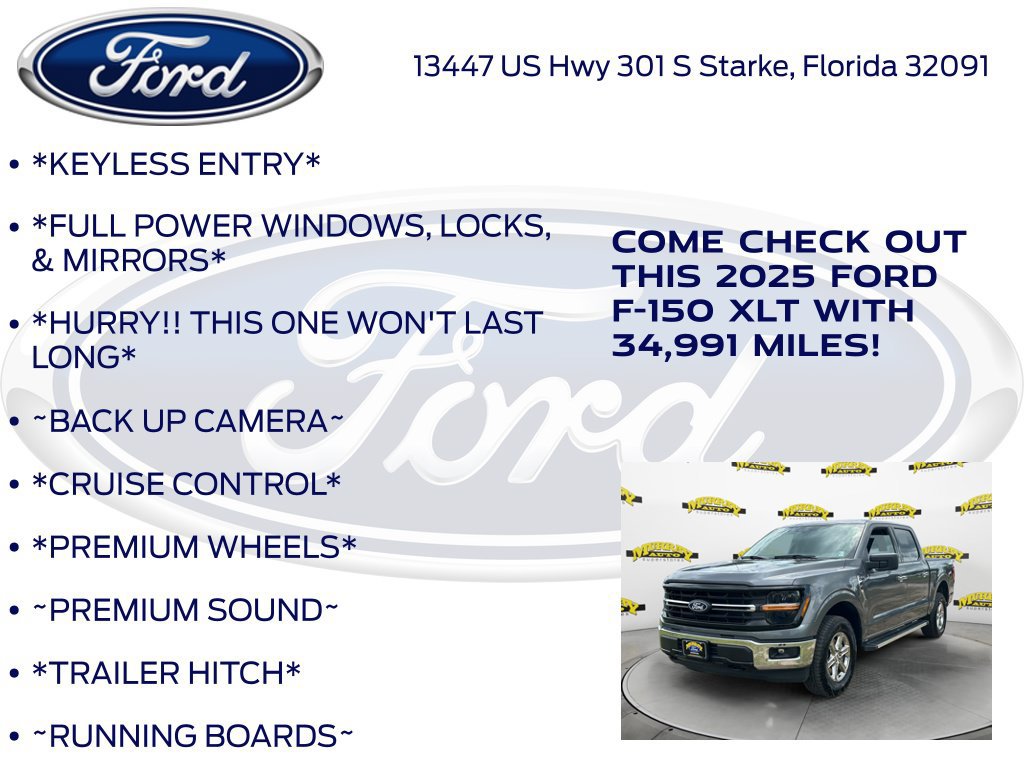 Used 2025 Ford F150 XLT w/ Equipment Group 301A Standard AWD/4WD image 12