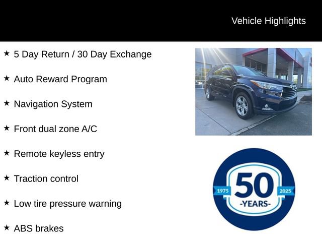 Used 2015 Toyota Highlander Limited AWD/4WD image 7