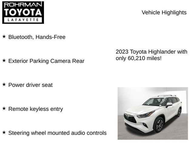 Used 2023 Toyota Highlander XLE AWD/4WD image 8