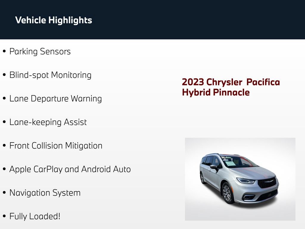 Used 2023 Chrysler Pacifica Pinnacle FWD image 89