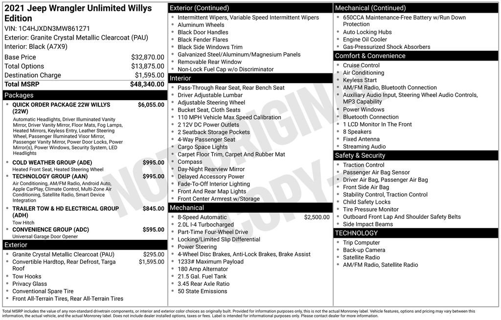 Used 2021 Jeep Wrangler Unlimited Sport image 21