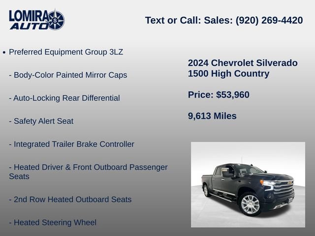 Used 2024 Chevrolet Silverado 1500 High Country w/ High Country Premium Package AWD/4WD image 27