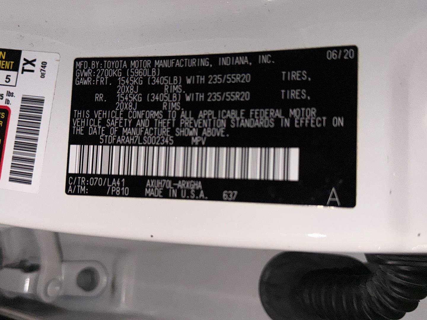 Used 2020 Toyota Highlander Platinum FWD image 45