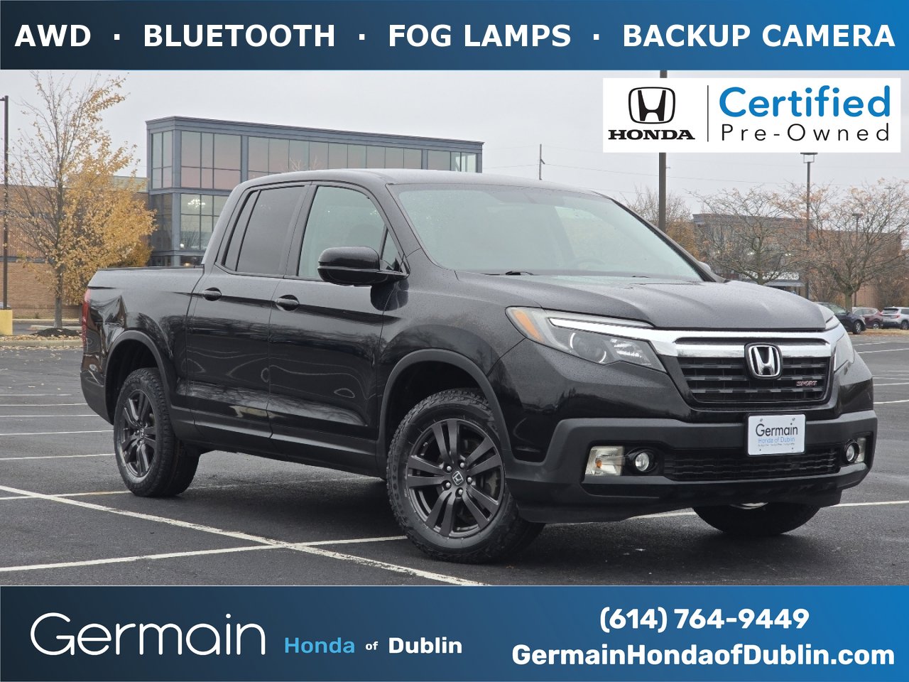 Certified 2019 Honda Ridgeline Sport