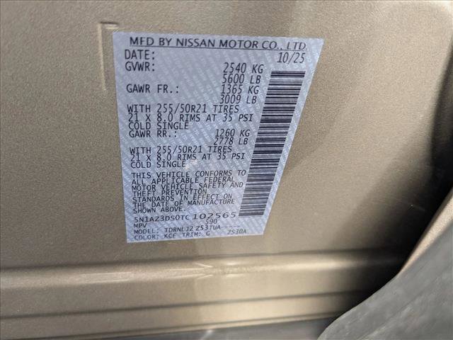 New 2026 Nissan Murano Platinum w/ Cargo Package image 16