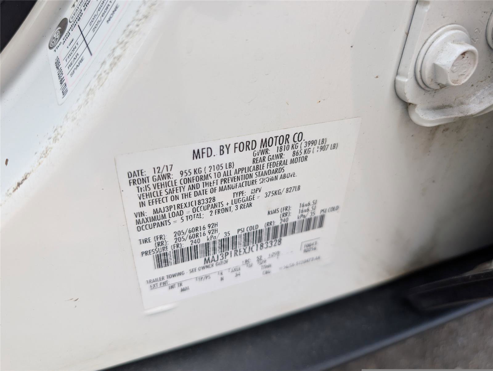 Used 2018 Ford EcoSport S FWD image 9